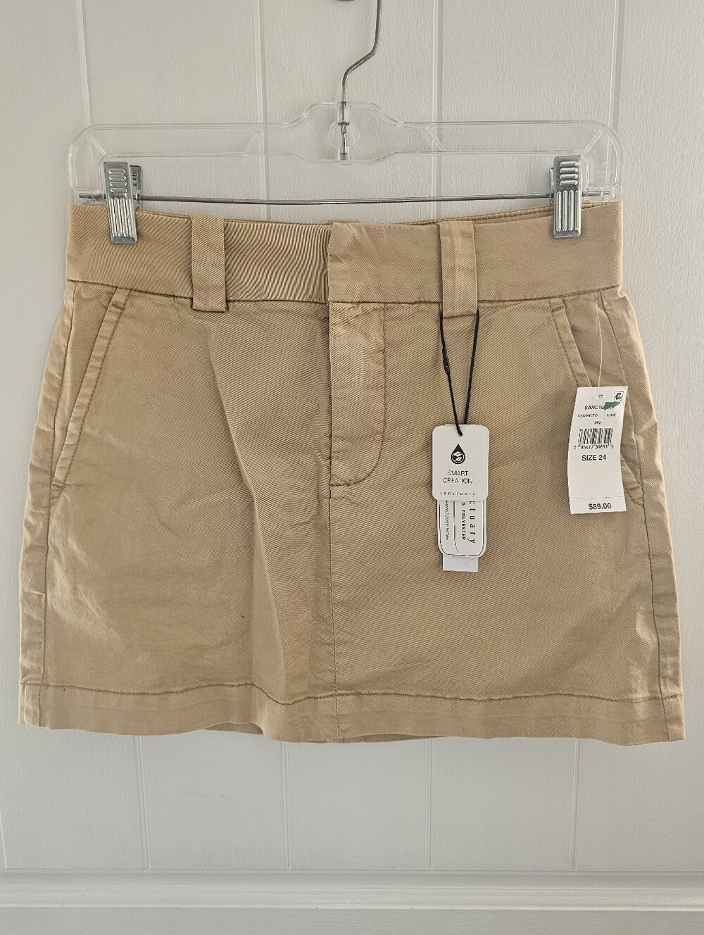 NWT SANCTUARY Womens Upper East Tan Mini Skirt Size 24
